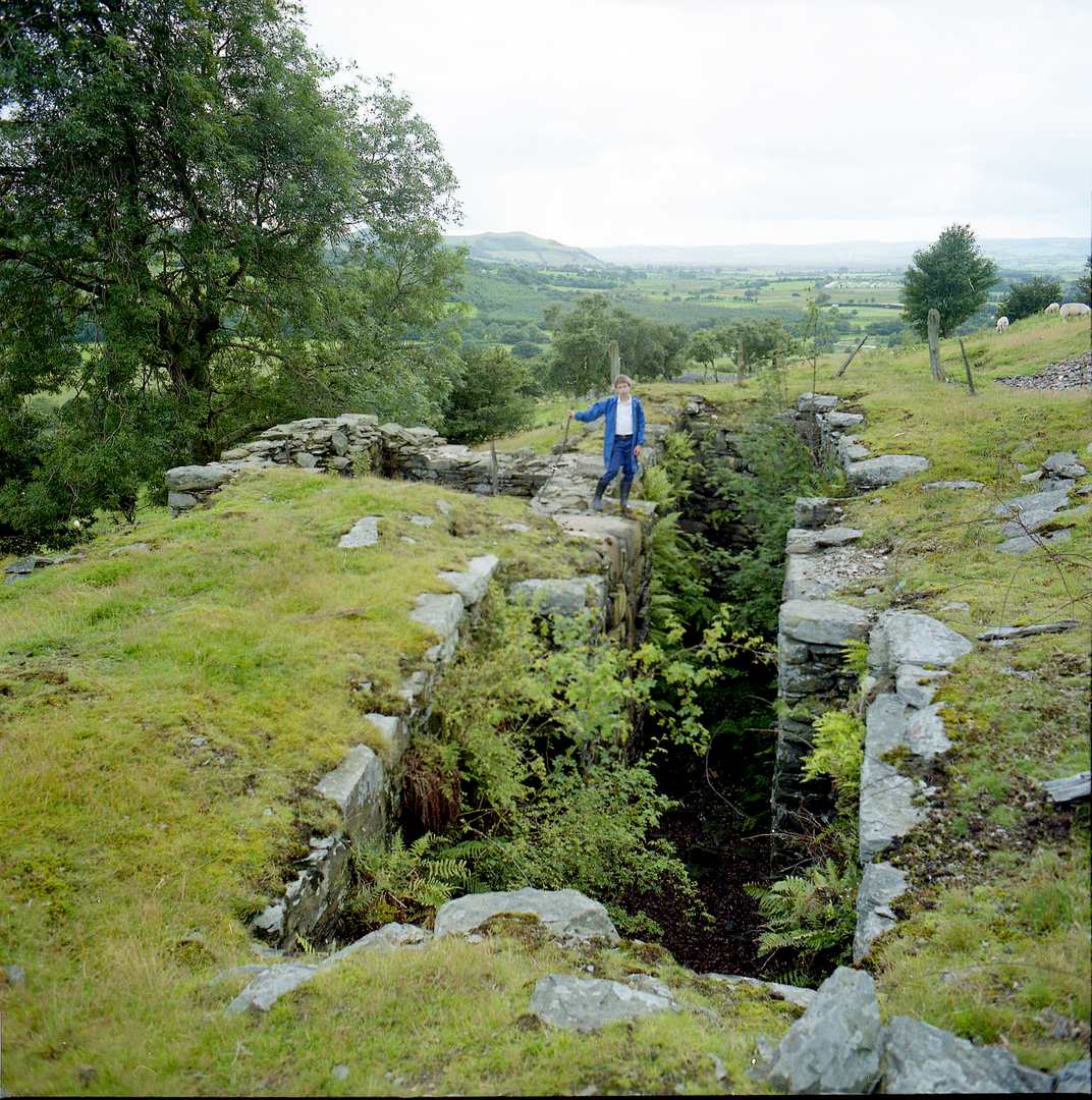 Profiled wheelpit Strata Florida Mine 1985